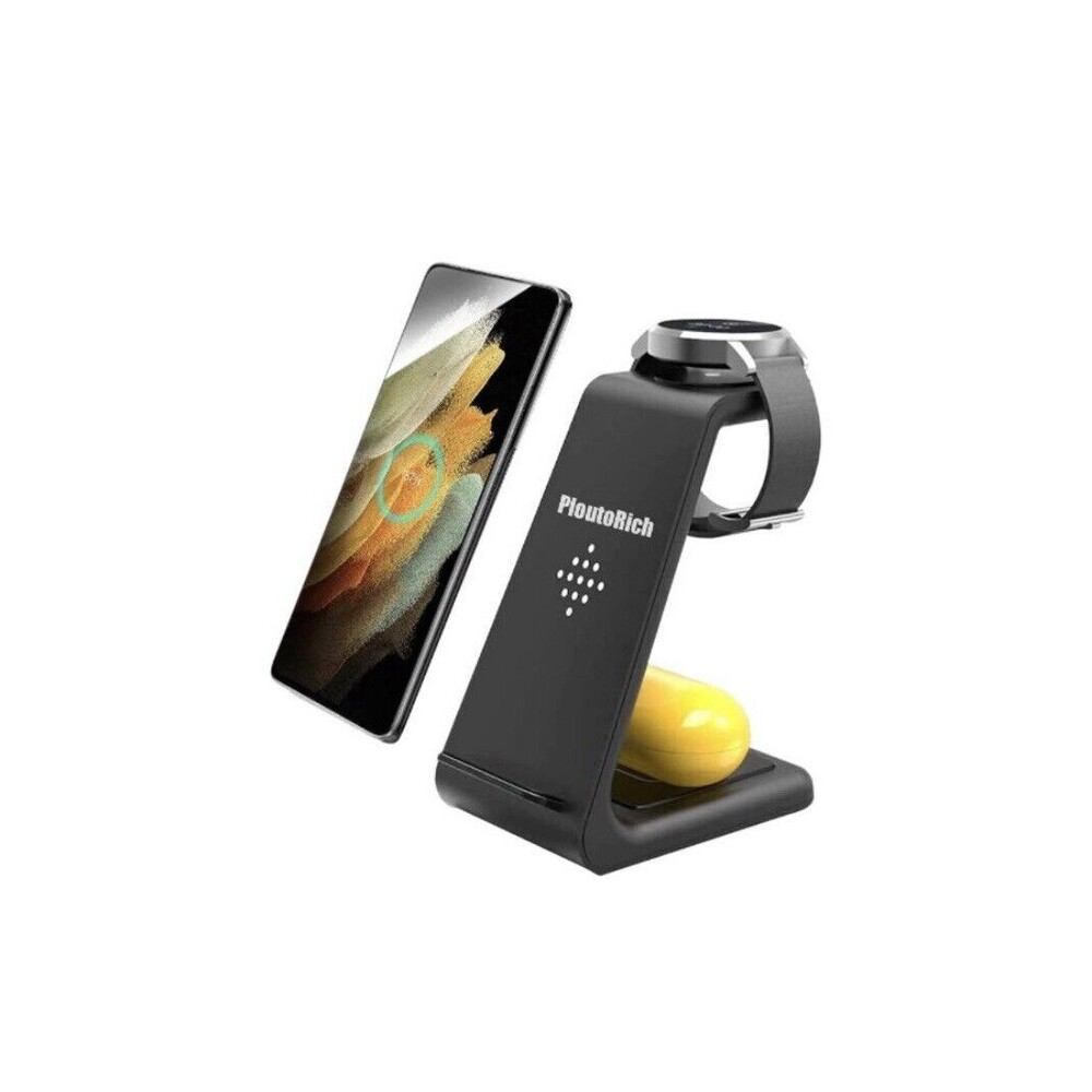 3 in 1 Wireless Charger Dock Charging Station For Samsung New.